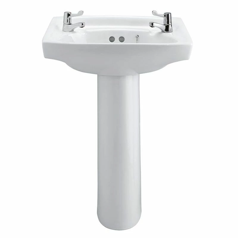 Armitage Shanks Sandringham Royalex 51cm Washbasin With 2 Tap Holes - S218001 1 Armitage Shanks Sandringham Royalex 51cm Washbasin With 2 Tap Holes - S218001