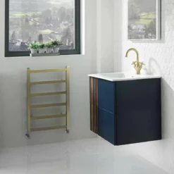 Calypso Novoli 600 Wall Hung Vanity Unit - Admiral Blue - 4524 -IDEAL STANDARD Shop admiral blue lifestyle3