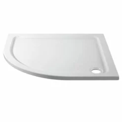 April Slimline Offset Quadrant Shower Left Hand Tray Ex. 90mm Waste 1000mm X 800mm - TR9-1080Q-L