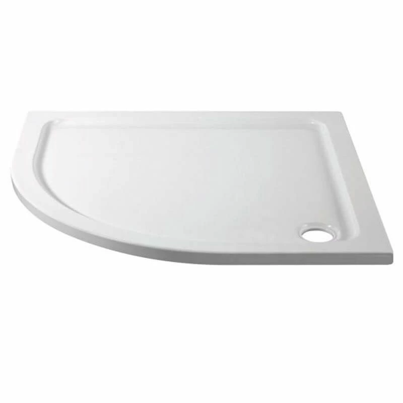 April Slimline Offset Quadrant Shower Left Hand Tray Ex. 90mm Waste 1000mm X 800mm - TR9-1080Q-L 1 April Slimline Offset Quadrant Shower Left Hand Tray Ex. 90mm Waste 1000mm X 800mm - TR9-1080Q-L