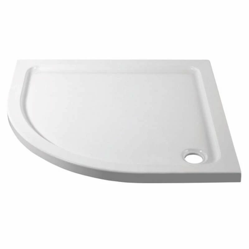 April Slimline Quadrant Shower Tray Ex. 90mm Waste 900mm X 900mm - TR9-9090Q 1 April Slimline Quadrant Shower Tray Ex. 90mm Waste 900mm X 900mm - TR9-9090Q