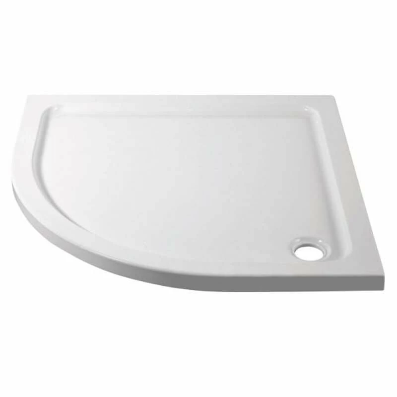 April Slimline Quadrant Shower Tray Ex. 90mm Waste 1000mm X 1000mm - TR9-1010Q 1 April Slimline Quadrant Shower Tray Ex. 90mm Waste 1000mm X 1000mm - TR9-1010Q