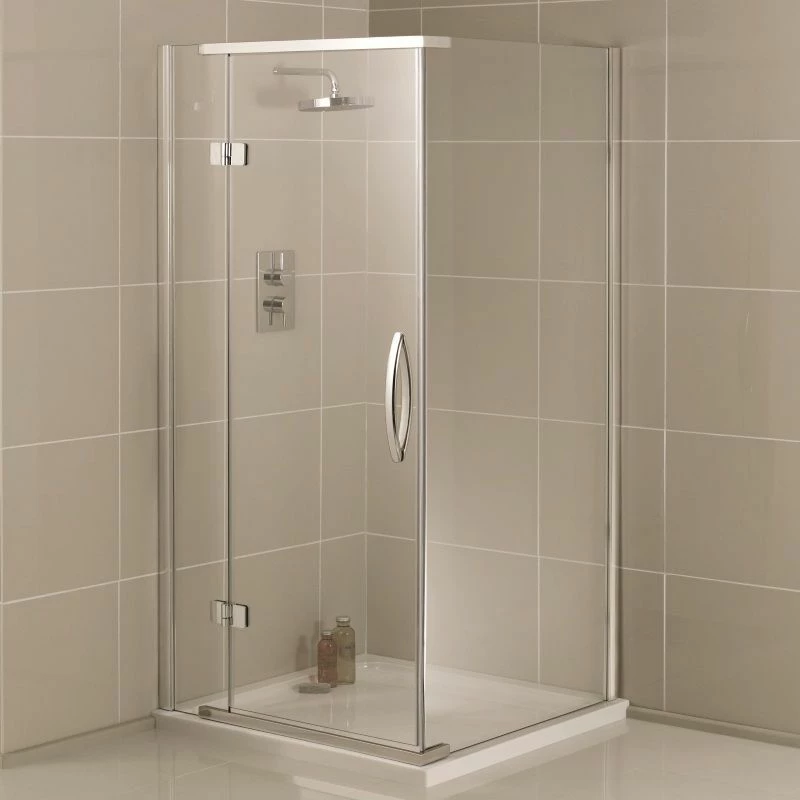 Aquadart Inline HingeShower Door + Sidepanel Enclosure 800 X 800mm - AQ1001 1 Aquadart Inline HingeShower Door + Sidepanel Enclosure 800 X 800mm - AQ1001