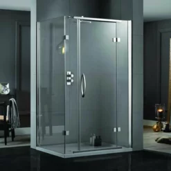 Aquadart Inline Hinged 2 Sided Shower Door 1000 X 800mm - AQ1026