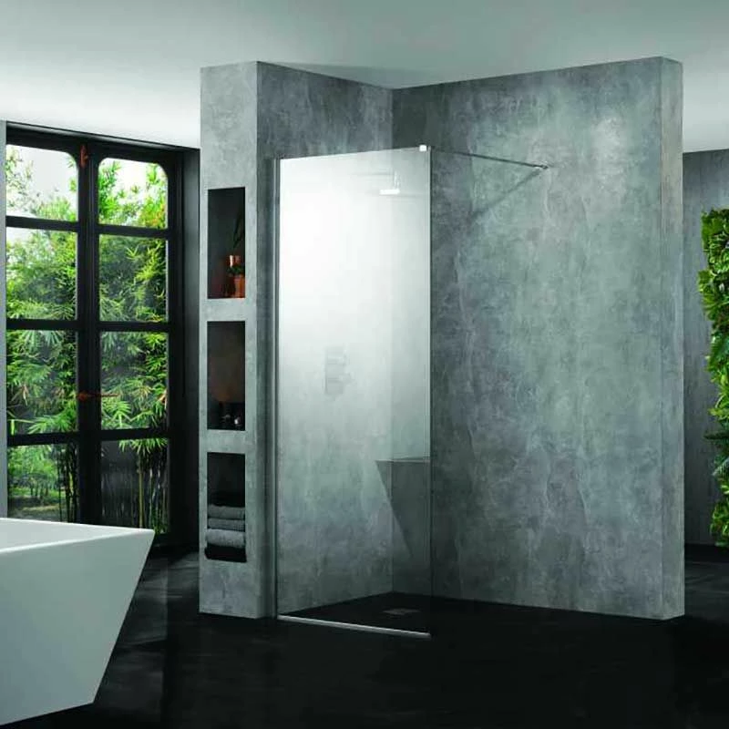 Aquadart 10mm 700mm Wetroom Panel Clear Glass - AQ8410 1 Aquadart 10mm 700mm Wetroom Panel Clear Glass - AQ8410