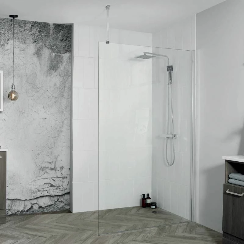 Aquadart Wetroom 8 Glass Panel 1600mm - AQ8249S 1 Aquadart Wetroom 8 Glass Panel 1600mm - AQ8249S