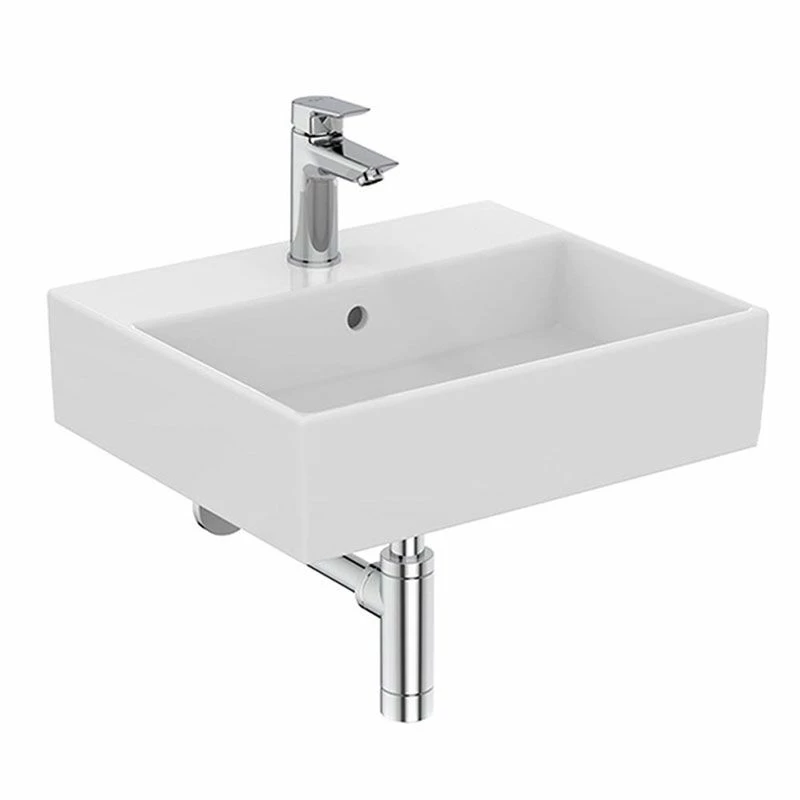 Armitage Shanks Edit S 50cm Washbasin With 1 Tap Hole - S079901 1 Armitage Shanks Edit S 50cm Washbasin With 1 Tap Hole - S079901