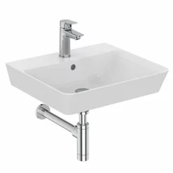 Armitage Shanks Edit L 50cm Wall Hung Basin With 1 Tap Hole - S081401