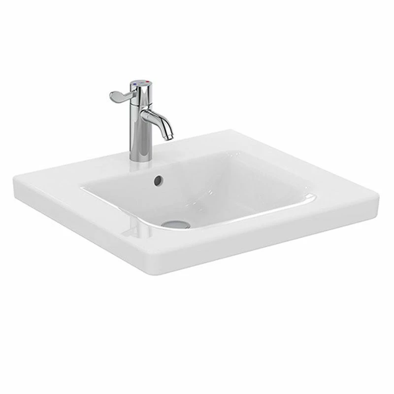 Armitage Shanks Edit Assist 60cm Accessible Basin With 1 Tap Hole - S082201 1 Armitage Shanks Edit Assist 60cm Accessible Basin With 1 Tap Hole - S082201