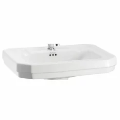 Burlington Victorian 61cm One Tap Hole Basin - White - B31TH