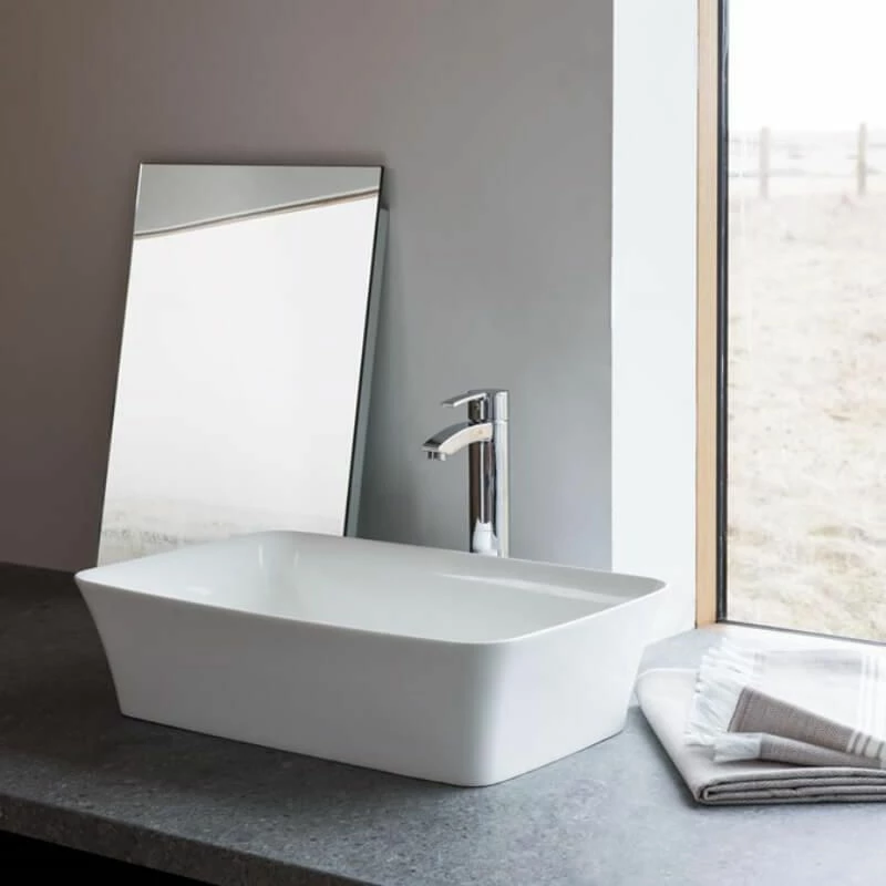 Clearwater Palermo Countertop Basin 550mm - White - B3CCS 2 Clearwater Palermo Countertop Basin 550mm - White - B3CCS - Image 2