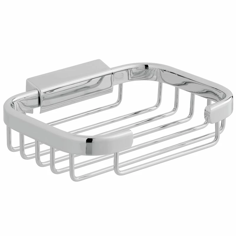 Vado Small Rectangular Wall Mounted Basket - Chrome - BAS-2001-C/P 1 Vado Small Rectangular Wall Mounted Basket - Chrome - BAS-2001-C/P