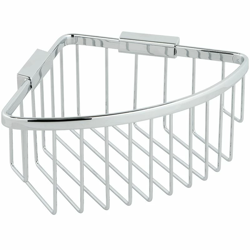 Vado Basket Large Triangular Corner Wall Mounted - Chrome - BAS-2012-C/P 1 Vado Basket Large Triangular Corner Wall Mounted - Chrome - BAS-2012-C/P