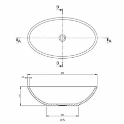 BC Designs Tasse/Gio Cian Countertop Basin - Polished White - BAB110 5 BC Designs Tasse/Gio Cian Countertop Basin - Polished White - BAB110 -IDEAL STANDARD Shop b c bc designs bab110 dimensions