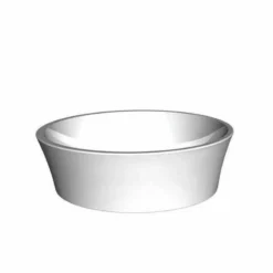BC Designs Delicata Cian Countertop Basin - Polished White - BAB120