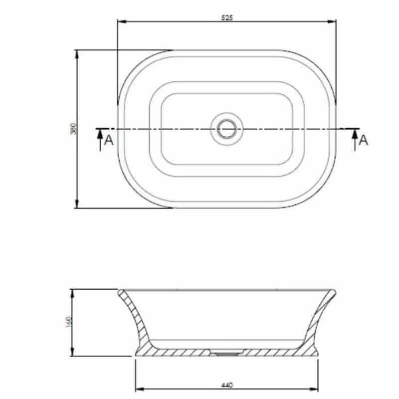 BC Designs Magnus/Senator Cian Countertop Basin - Polished White - BAB135 2 BC Designs Magnus/Senator Cian Countertop Basin - Polished White - BAB135 - Image 2
