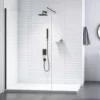 Merlyn Black Frameless Wetroom Panel 1200mm Showerwall - BLKSW1200