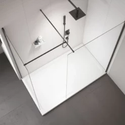 Merlyn Black Frameless Wetroom Panel 800mm Showerwall - BLKSW800 6 Merlyn Black Frameless Wetroom Panel 800mm Showerwall - BLKSW800 -IDEAL STANDARD Shop b l blksw800 2