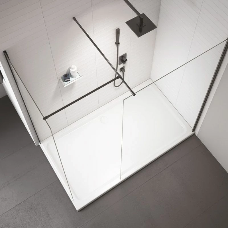 Merlyn Black Frameless Wetroom Panel 800mm Showerwall - BLKSW800 3 Merlyn Black Frameless Wetroom Panel 800mm Showerwall - BLKSW800 - Image 3