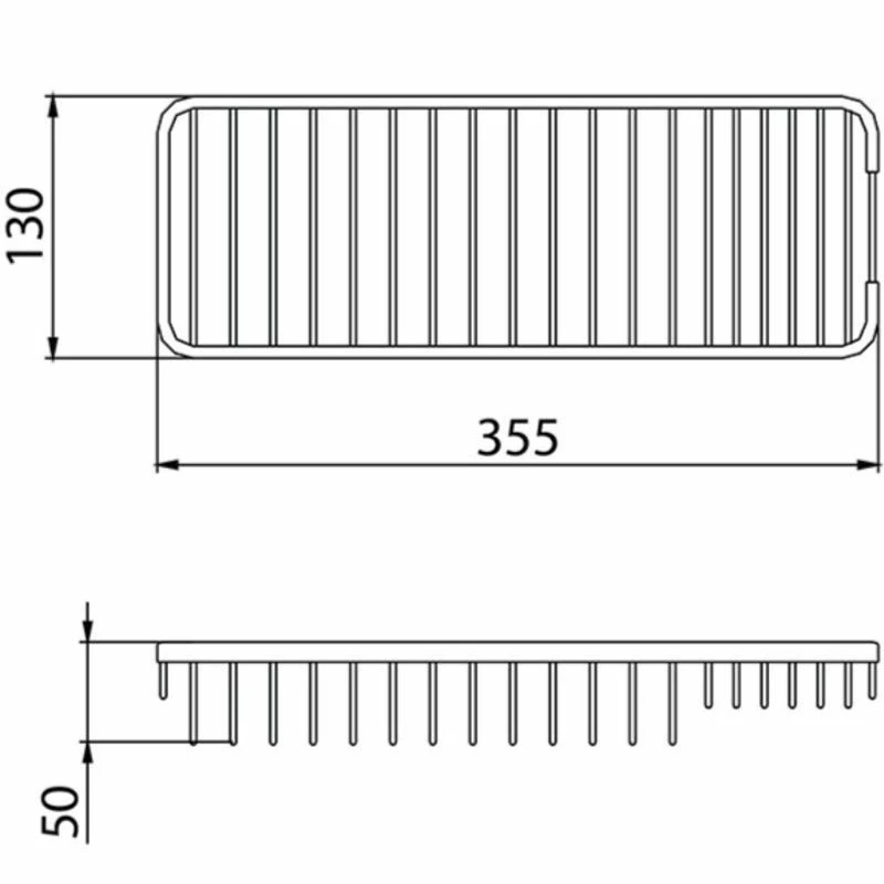Bristan Stepped Wire Basket Chrome Plated - COMP BASK02 C 2 Bristan Stepped Wire Basket Chrome Plated - COMP BASK02 C - Image 2