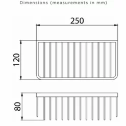 Bristan Rectangular Wire Basket Chrome Plated - COMP BASK03 C 5 Bristan Rectangular Wire Basket Chrome Plated - COMP BASK03 C -IDEAL STANDARD Shop b r bristan compbask03 2