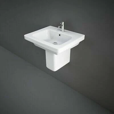 RAK Ceramics Washington Semi Pedestal For 65cm & 76cm Basin - WASHPED 1 RAK Ceramics Washington Semi Pedestal For 65cm & 76cm Basin - WASHPED