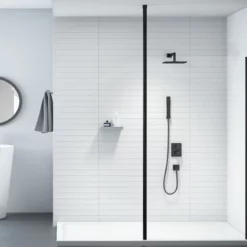 Merlyn Black Vertical Showerwall Post 3m - BLK3MCP