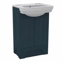 Calypso Chelworth Floor Standing Vanity Unit With Georgia Basin - Contour Blue Ash - 6919.25