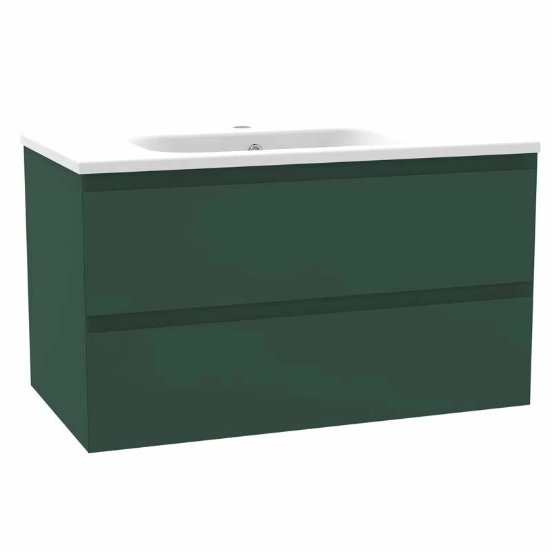 Calypso Brenta 800 Wall Hung Vanity Unit - Warm Sage - 4751 1 Calypso Brenta 800 Wall Hung Vanity Unit - Warm Sage - 4751
