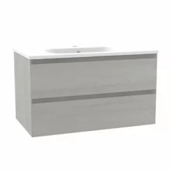 Calypso Brenta 800 Wall Hung Vanity Unit - Limed Oak - 4729