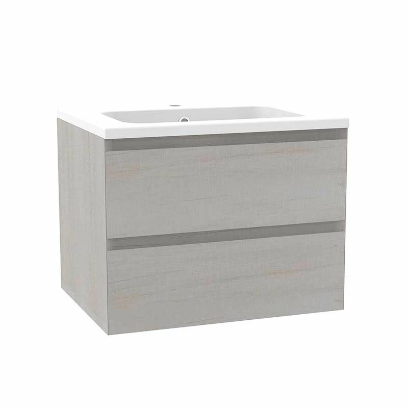 Calypso Brenta 600 Wall Hung Vanity Unit - Limed Oak - 4726 1 Calypso Brenta 600 Wall Hung Vanity Unit - Limed Oak - 4726
