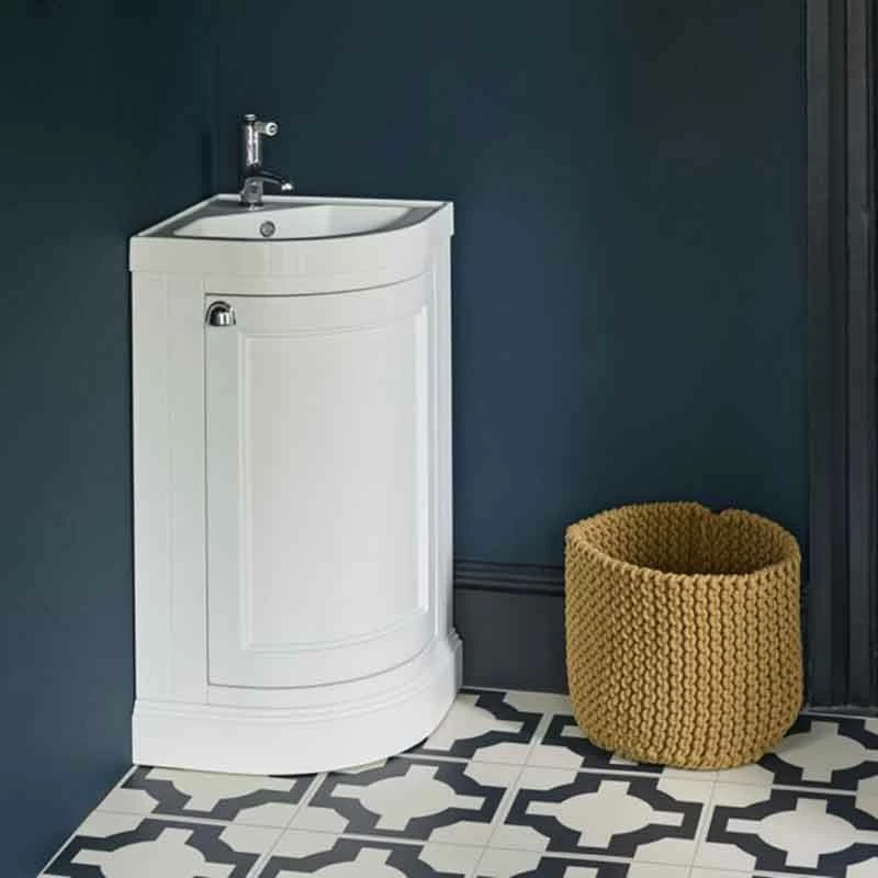 Burlington Corner 430mm Basin - White - FC7BB 2 Burlington Corner 430mm Basin - White - FC7BB - Image 2