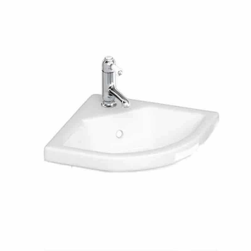 Burlington Corner 430mm Basin - White - FC7BB 1 Burlington Corner 430mm Basin - White - FC7BB