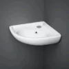RAK Ceramics Compact Corner Basin 1 Tap Hole - CO2601AWHA