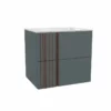 Calypso Novoli 600 Wall Hung Vanity Unit - Aegean Blue - 4519