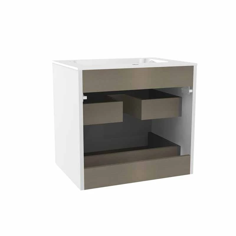 Calypso Novoli 600 Wall Hung Vanity Unit - Opal White - 4522 2 Calypso Novoli 600 Wall Hung Vanity Unit - Opal White - 4522 - Image 2