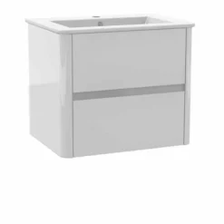 Calypso Sora 600 Wall Hung Vanity Unit - Pearly White - 4756