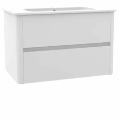 Calypso Sora 800 Wall Hung Vanity Unit - Pearly White - 4761