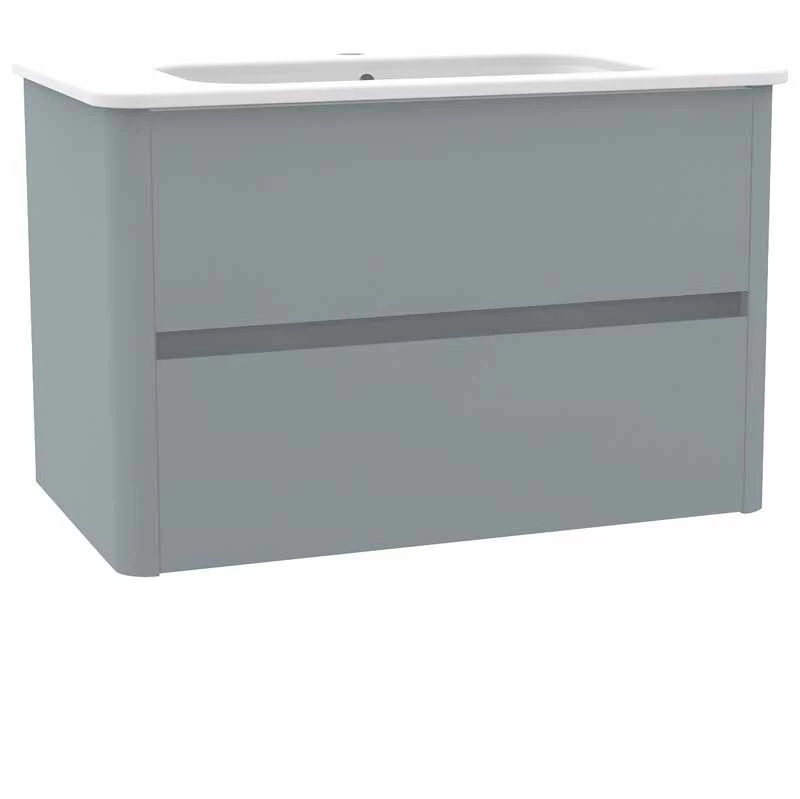 Calypso Sora 800 Wall Hung Vanity Unit - Misty Gloss - 4762 1 Calypso Sora 800 Wall Hung Vanity Unit - Misty Gloss - 4762