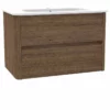 Calypso Sora 800 Wall Hung Vanity Unit - Sienna Oak - 4763