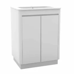 Calypso Sora 600 Floor Standing Vanity Unit - Pearly White - 4766