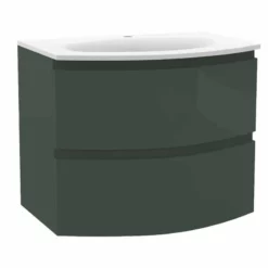 Calypso Levanto Wall Hung Vanity Unit - Fir Green - 7810.56