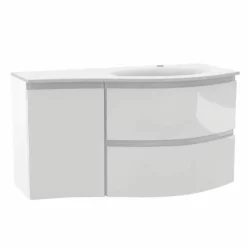 Calypso Levanto RH Wing Wall Hung Vanity Unit - Coral White - 7879.57