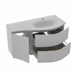 Calypso Levanto RH Wing Wall Hung Vanity Unit - Porcelain White - 7879.73 -IDEAL STANDARD Shop c a calypso 7879.73 2