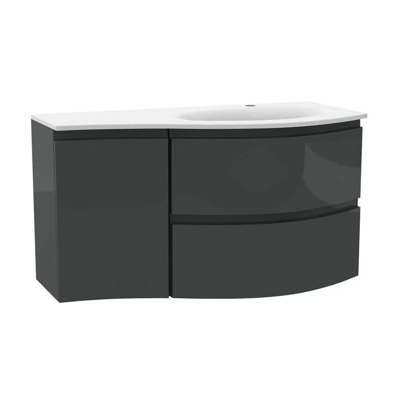 Calypso Levanto RH Wing Wall Hung Vanity Unit - Ember Gloss - 7879.76 1 Calypso Levanto RH Wing Wall Hung Vanity Unit - Ember Gloss - 7879.76