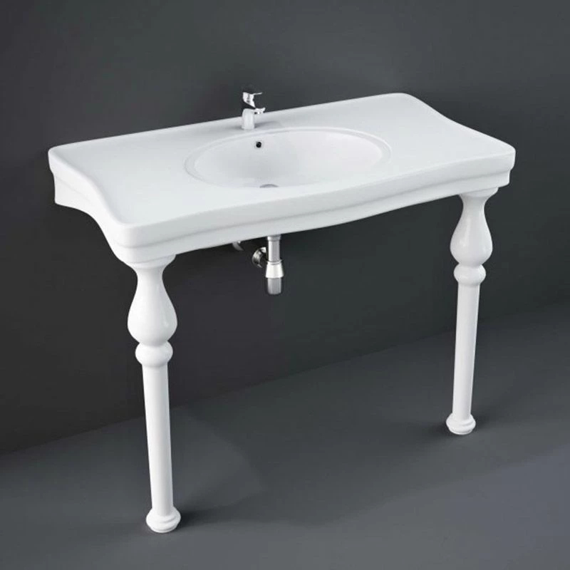 RAK Ceramics Console Deluxe 105cm Basin 1 Tap Hole - CONLARG1 1 RAK Ceramics Console Deluxe 105cm Basin 1 Tap Hole - CONLARG1
