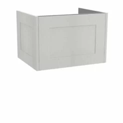 Calypso Chelworth 600 Wall Hung Vanity Unit - Contour White Aspen - 4855