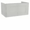 Calypso Chelworth 800 Wall Hung Vanity Unit - Contour White Aspen - 4856