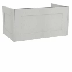 Calypso Chelworth 800 Wall Hung Vanity Unit - Contour White Aspen - 4856