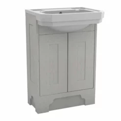 Calypso Chelworth Floor Standing Vanity Unit With Georgia Basin - Contour Grey - 6919.22